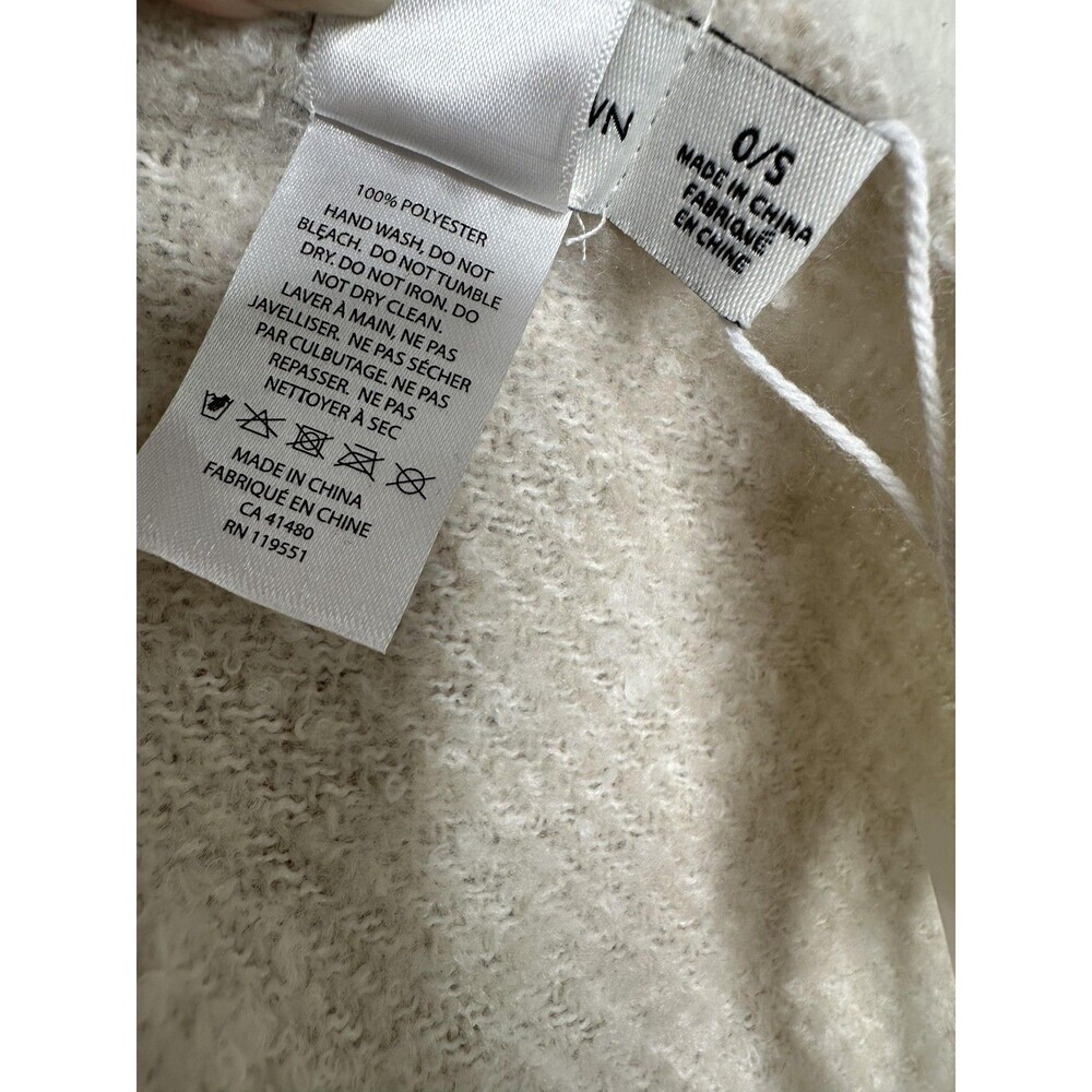 Gentle Fawn Scarf Womens One Size Cream Pink Colorblock Plaid Fringe Soft Cozy - Picture 5 of 6